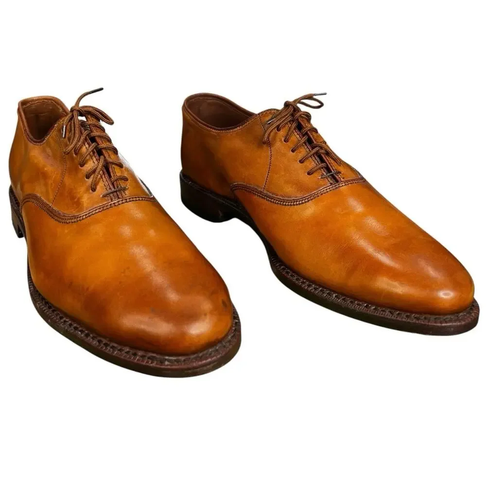 Allen Edmonds Men’s Carlyle Walnut Brown Leather Lace Up Oxford Size US 8 D